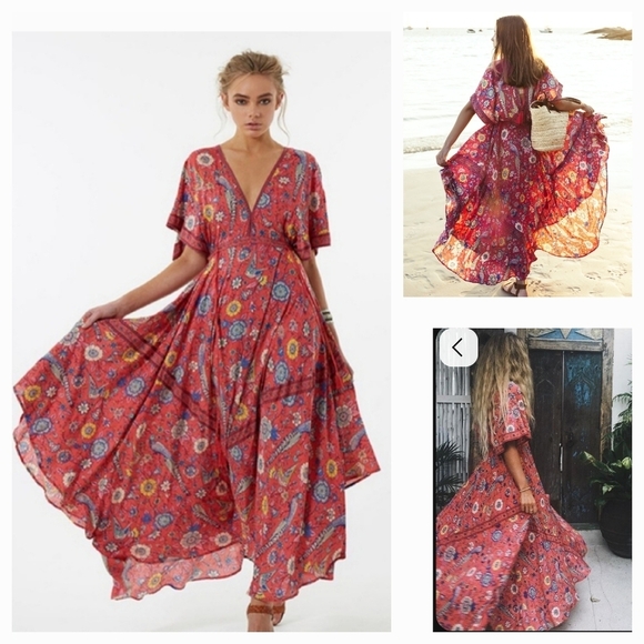 Spell & The Gypsy CollectiveRose Lovebird Half Moon Gown - Picture 4 of 5